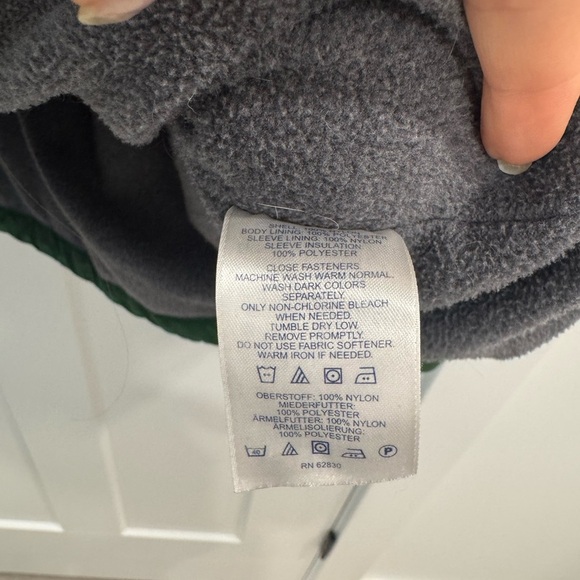 Lands end green fleece lined jacket 2XL big - Picture 6 of 6